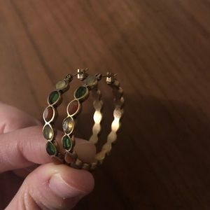Lucky Brand Antique Gold hoops